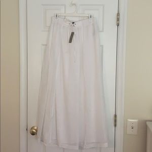 NWT J.Crew White Maxi Skirt